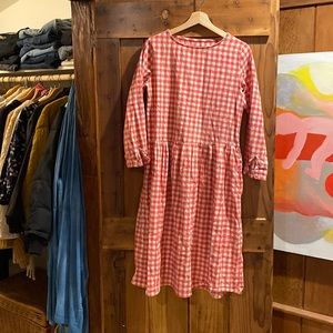Red ginghams picnic dress